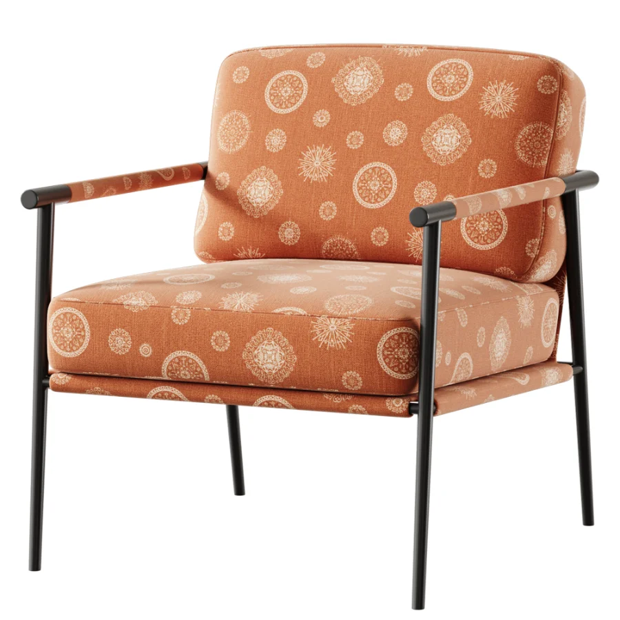 Telso Chenille Armchair Olive - Image 5