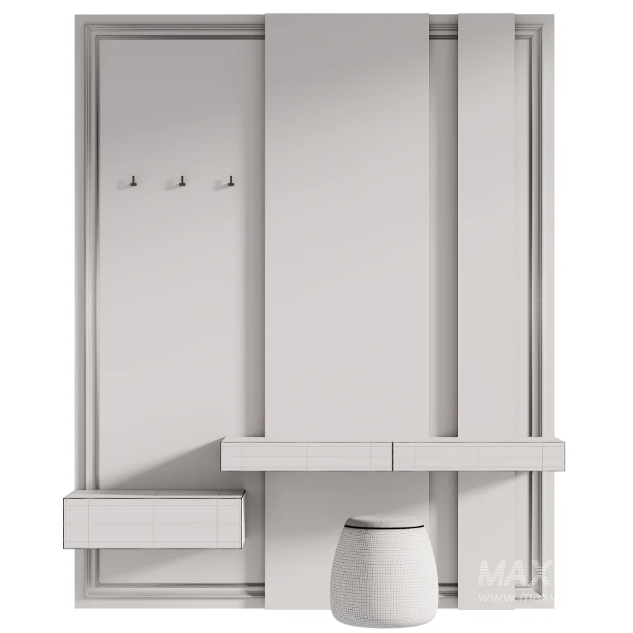 Modern Hallway Console Table with Mirror - Image 4
