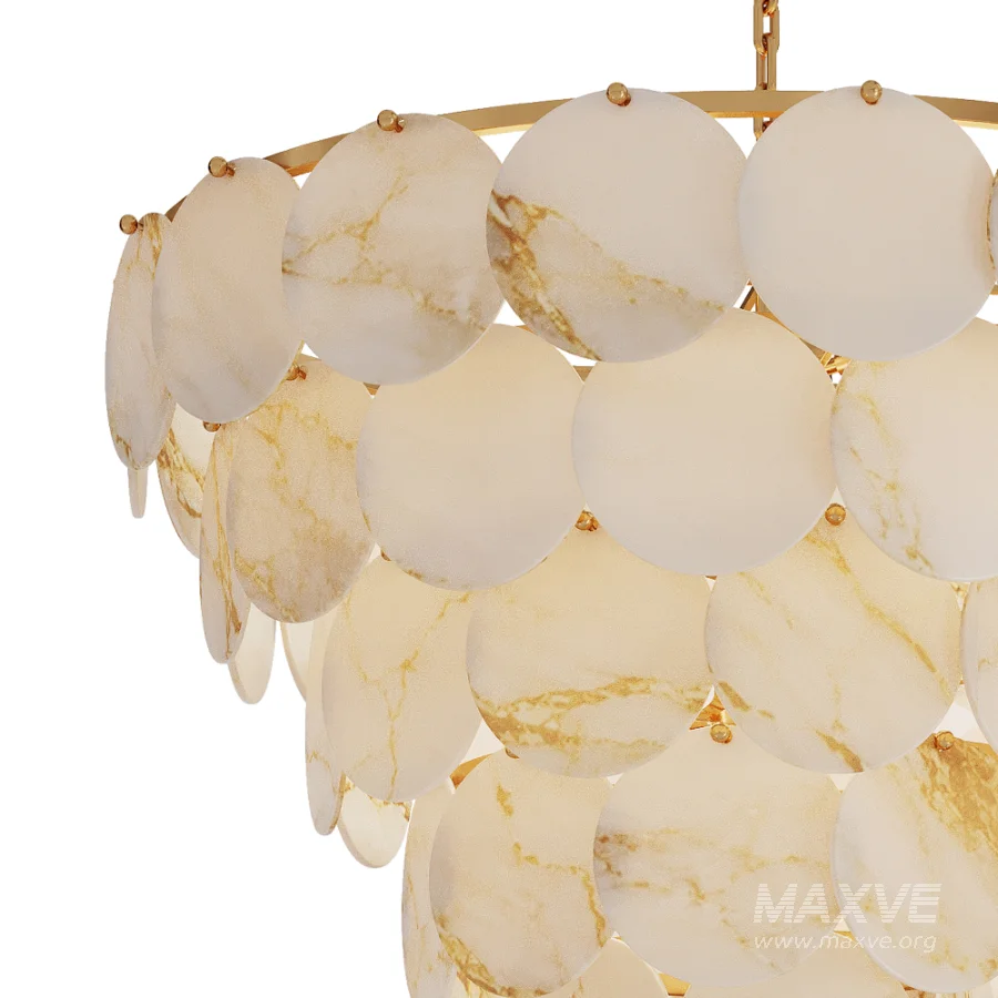 Modern Alabaster Chandelier - Image 2