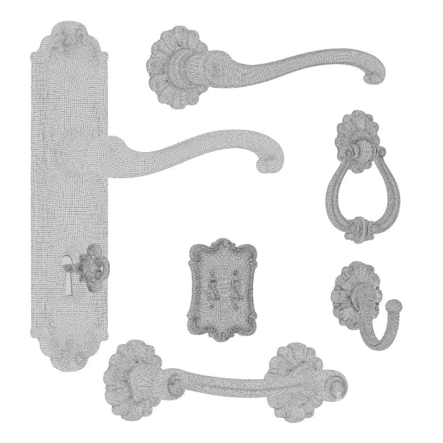 Soleil Baroque Door Hardware Collection – 03 - Image 7