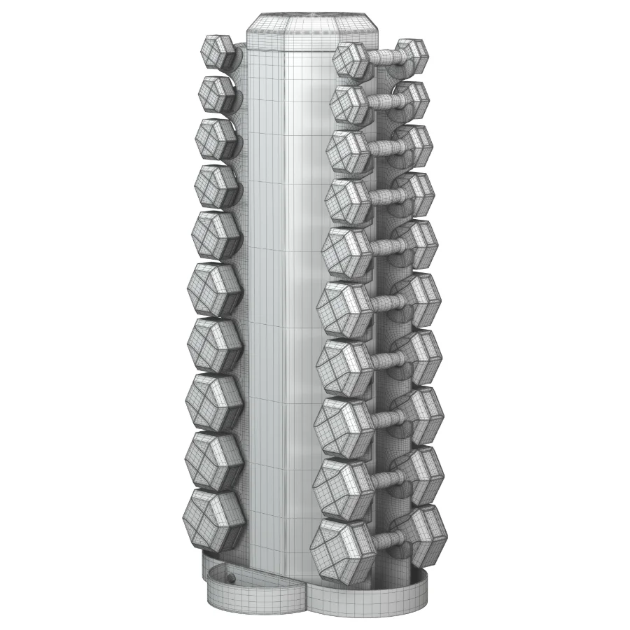 Urethane DURA BELL Dumbbells Vertical Pack - Image 6