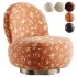 Swivel Chair Clement in Boucle Cream - Thumbnail 1