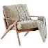 Cavett Wood Frame Armchair by Crate Barrel - Thumbnail 3