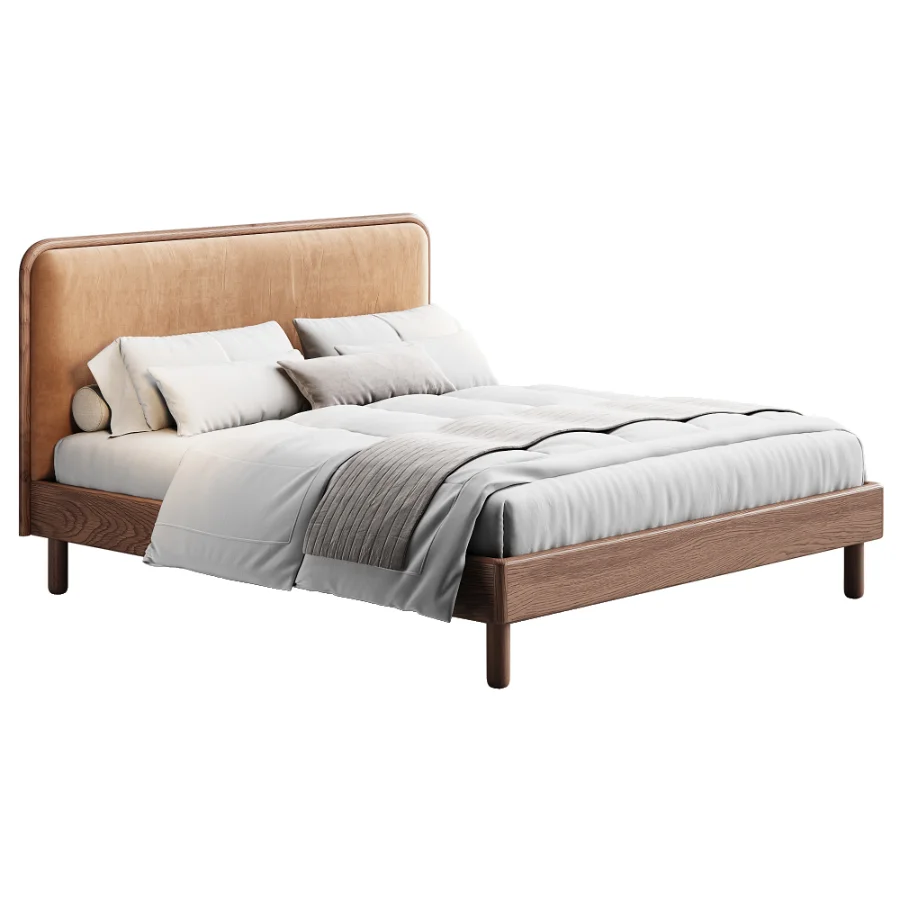 Miles Wood Upholstered Bed By Westelm - Image 2