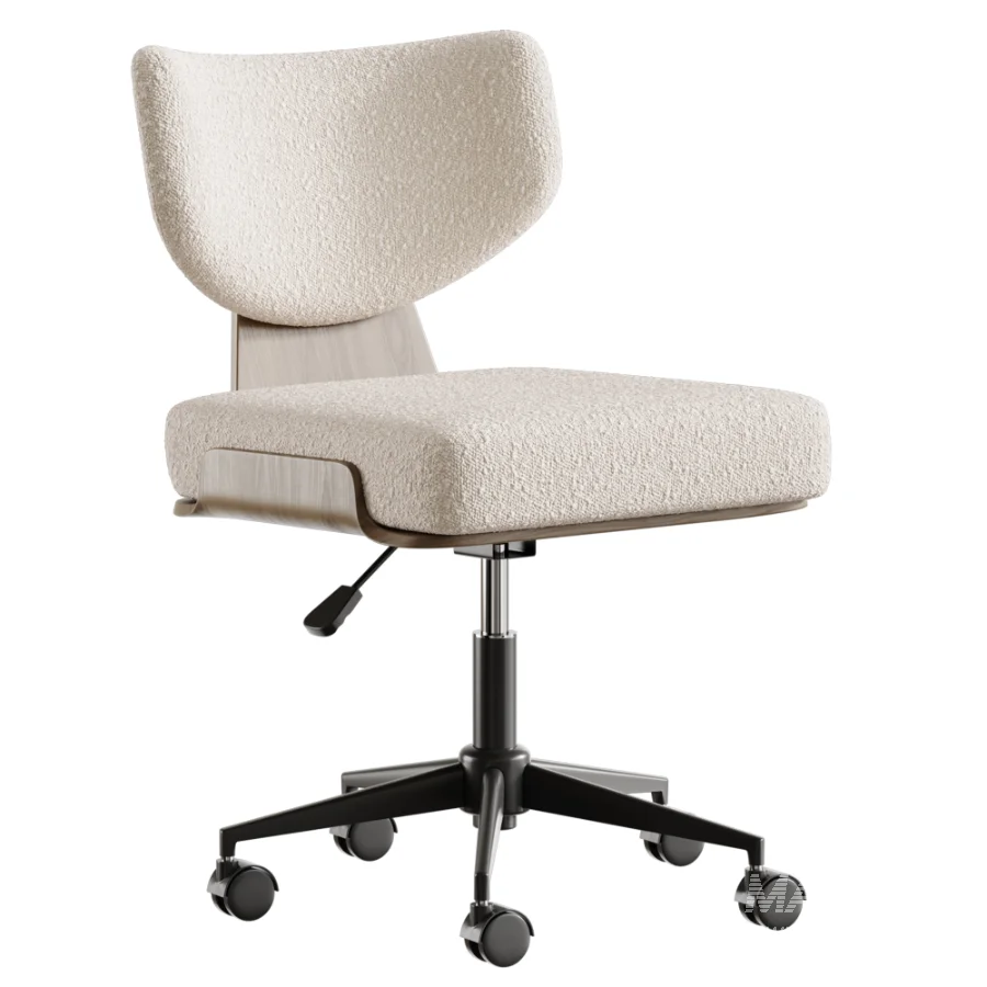 Silla de Escritorio de Tela y Madera Lexa - Image 3