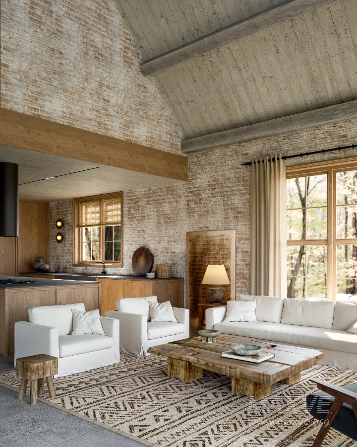 Wabi-sabi living room interior - Image 5