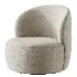 Upholstered Swivel Barrel Chair - Thumbnail 3