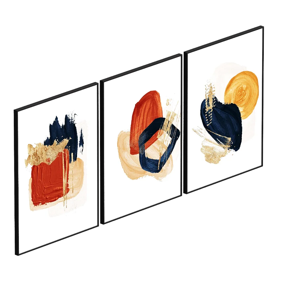 Abstract Quadro Blue Yel - Image 3