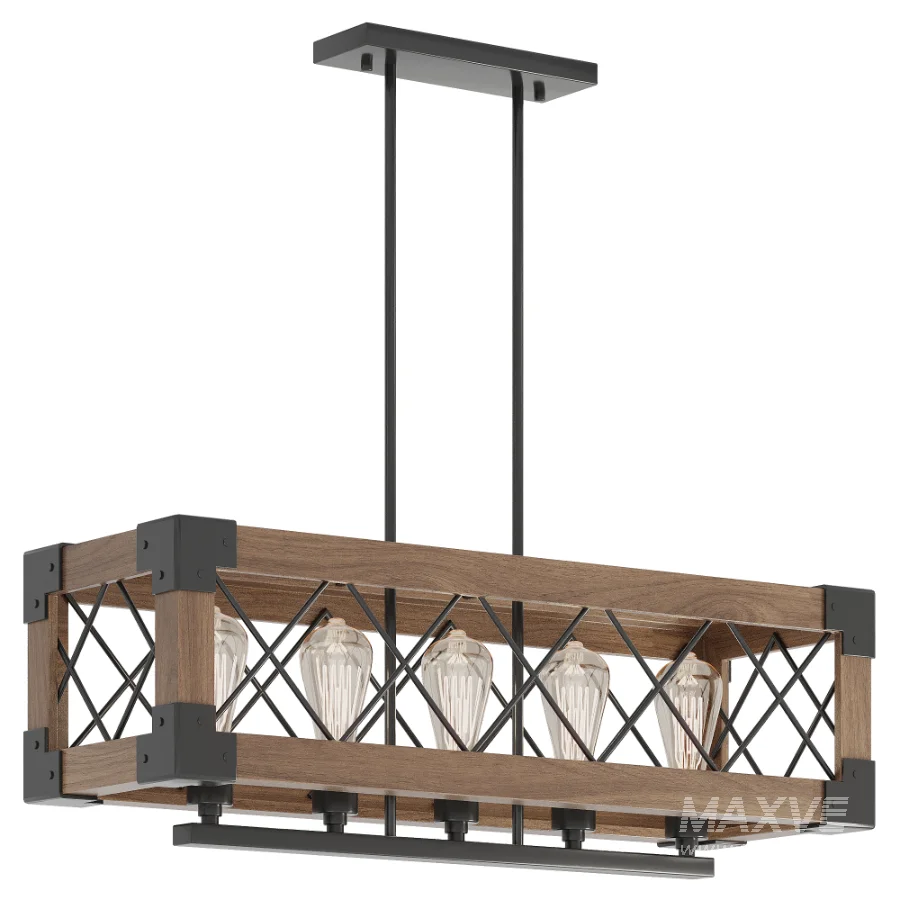 Linear Rectangular Chandelier - Image 1