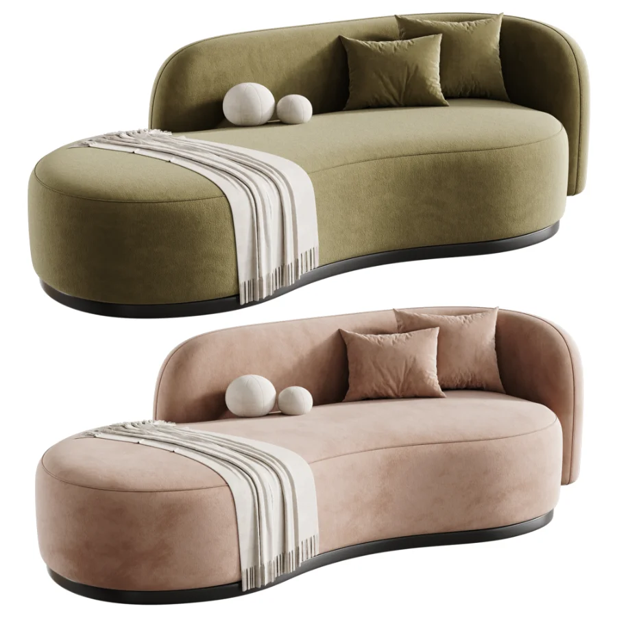 Tiffany Off White Boucle Lounge Sofa - Image 3