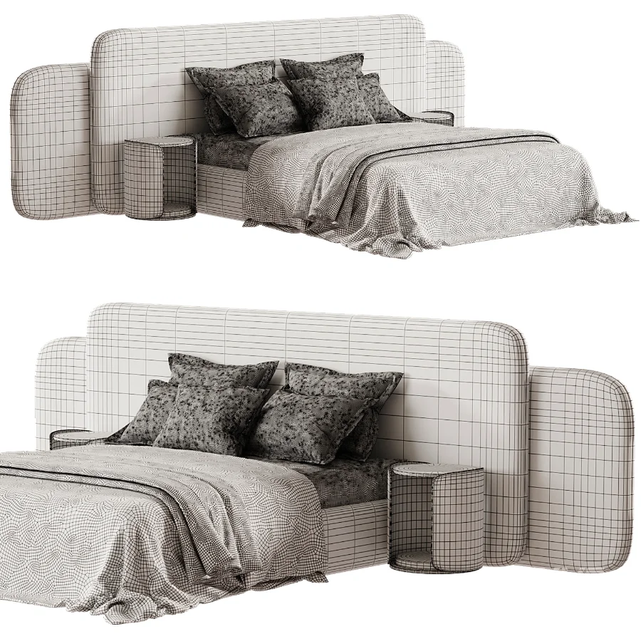 Modern Double Bed 16 - Image 3
