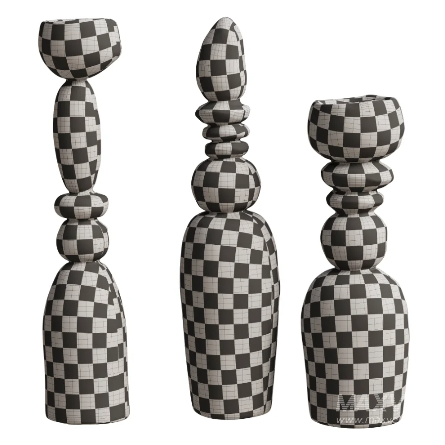 Floor Sculpture Set Vases - Image 4