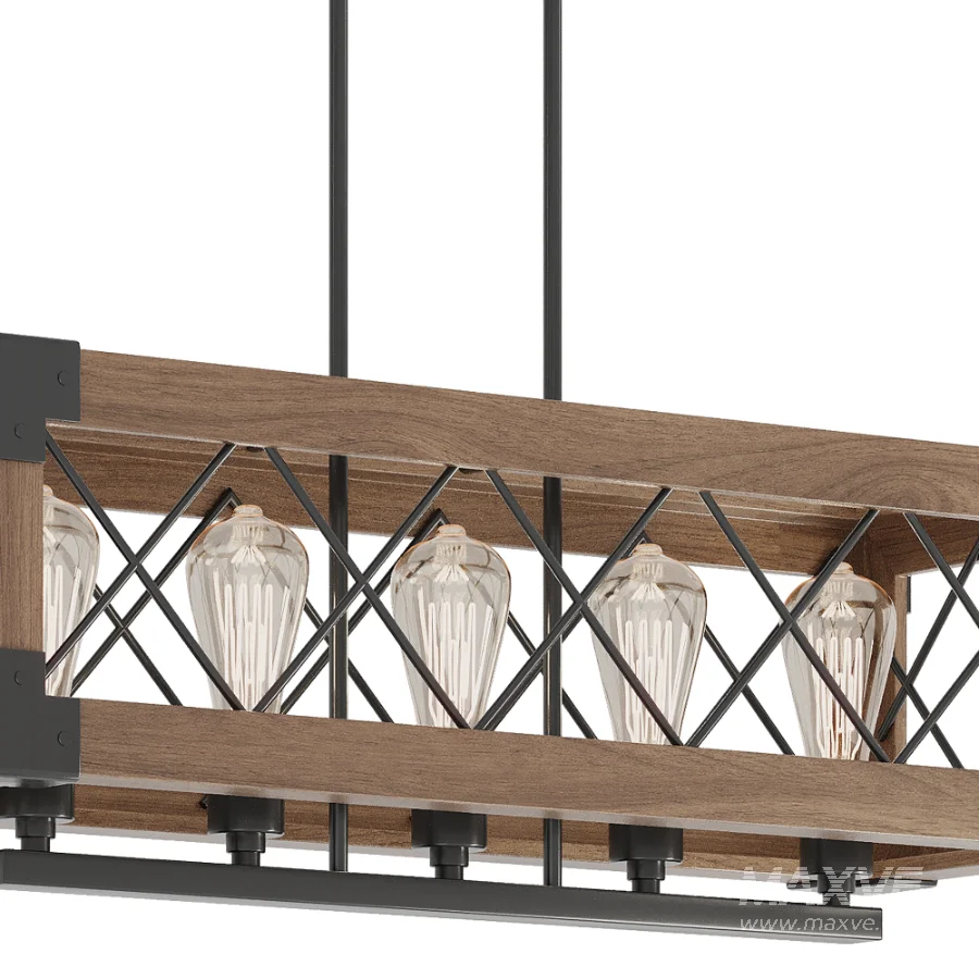 Linear Rectangular Chandelier - Image 3
