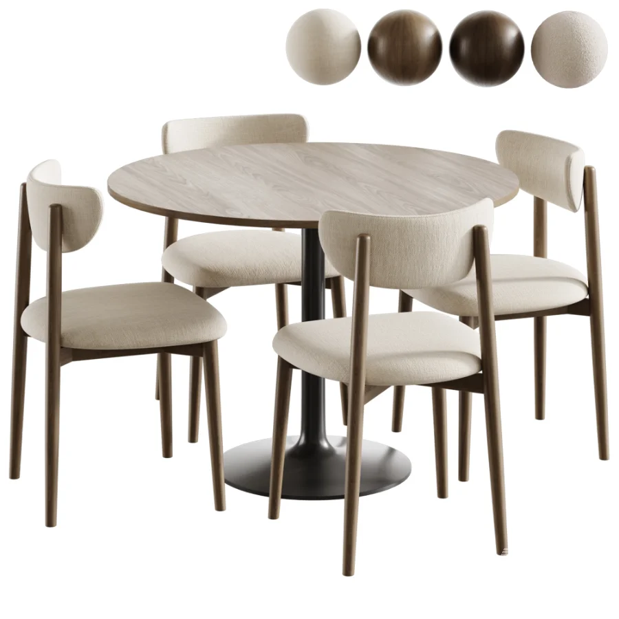 Chair Torvall and Menorca Table - Image 1
