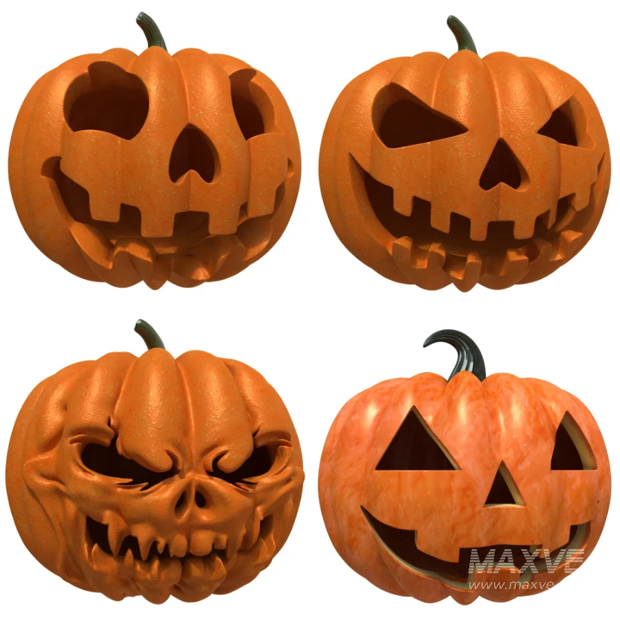 16 Halloween Pumpkin V1 - Image 2
