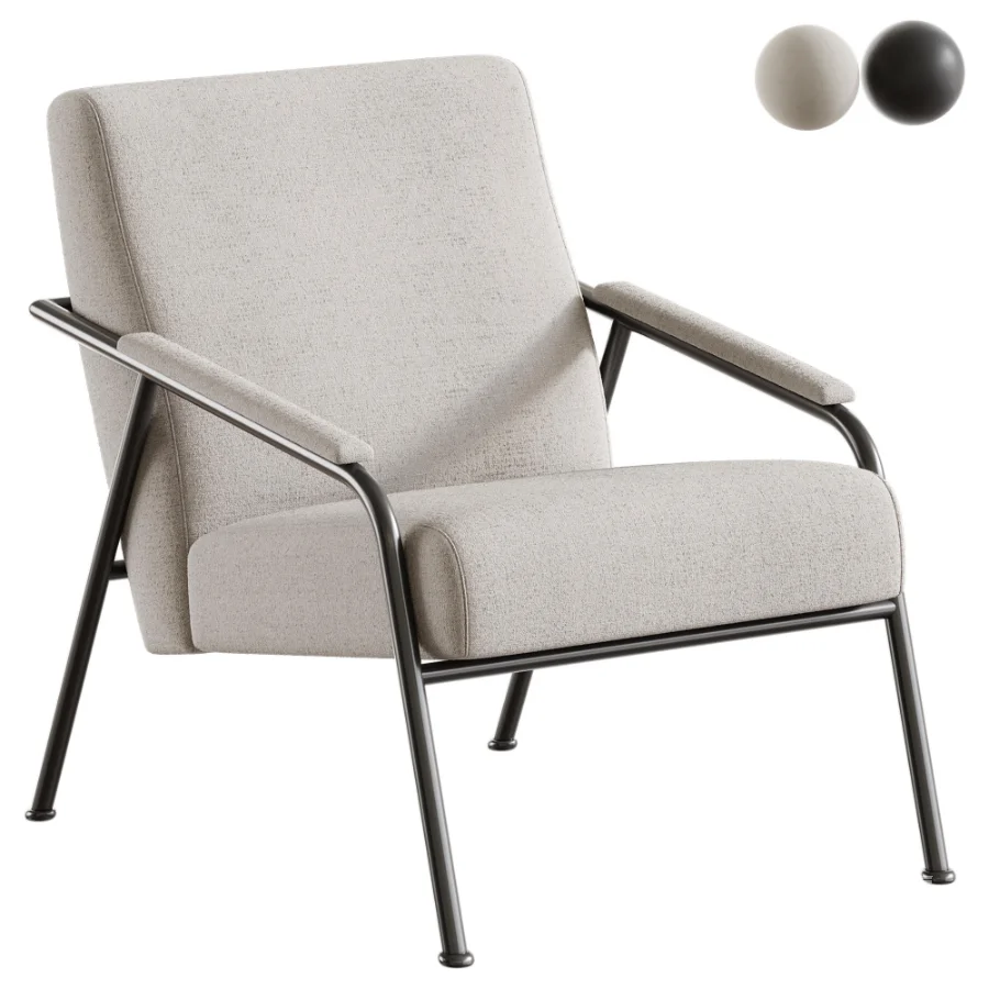 27 Wide Polyester Armchair - Image 1