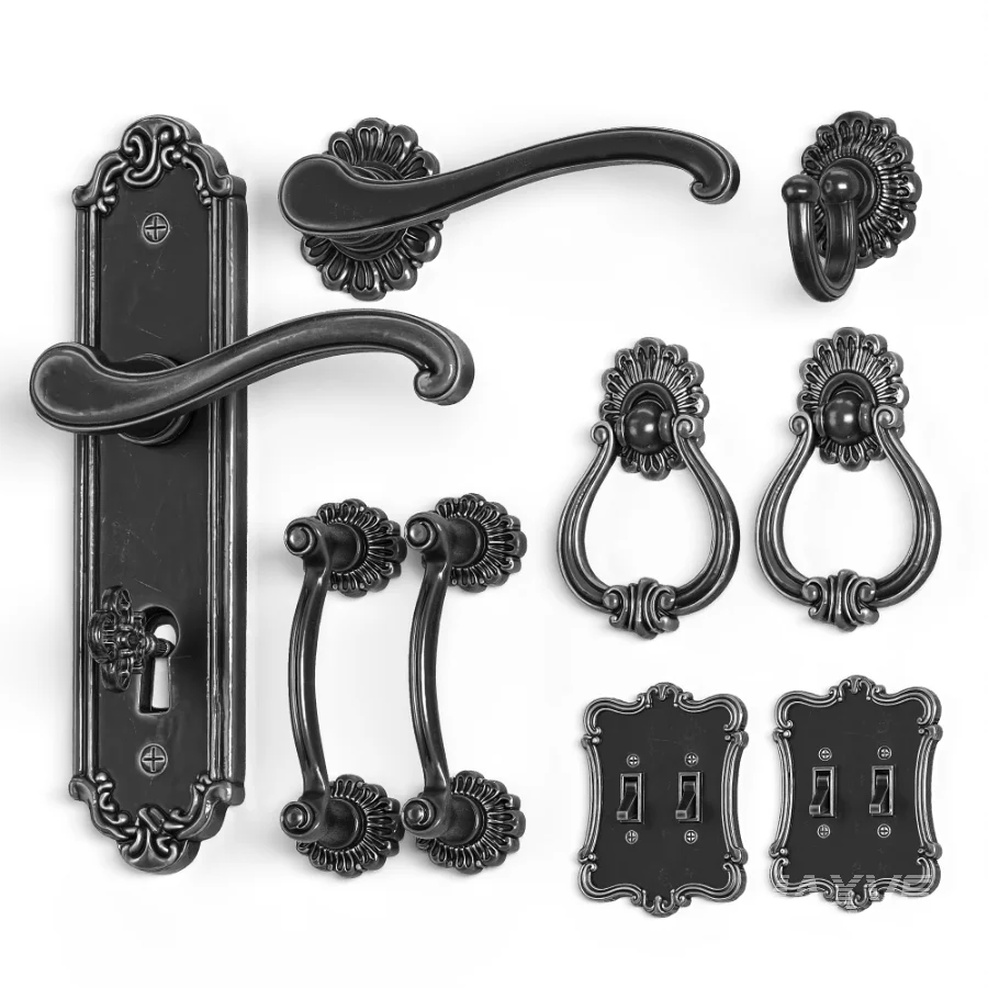 Soleil Baroque Door Hardware Collection – 03 - Image 2