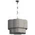 Light Linen Drum Dimmable Chandelier - Thumbnail 6