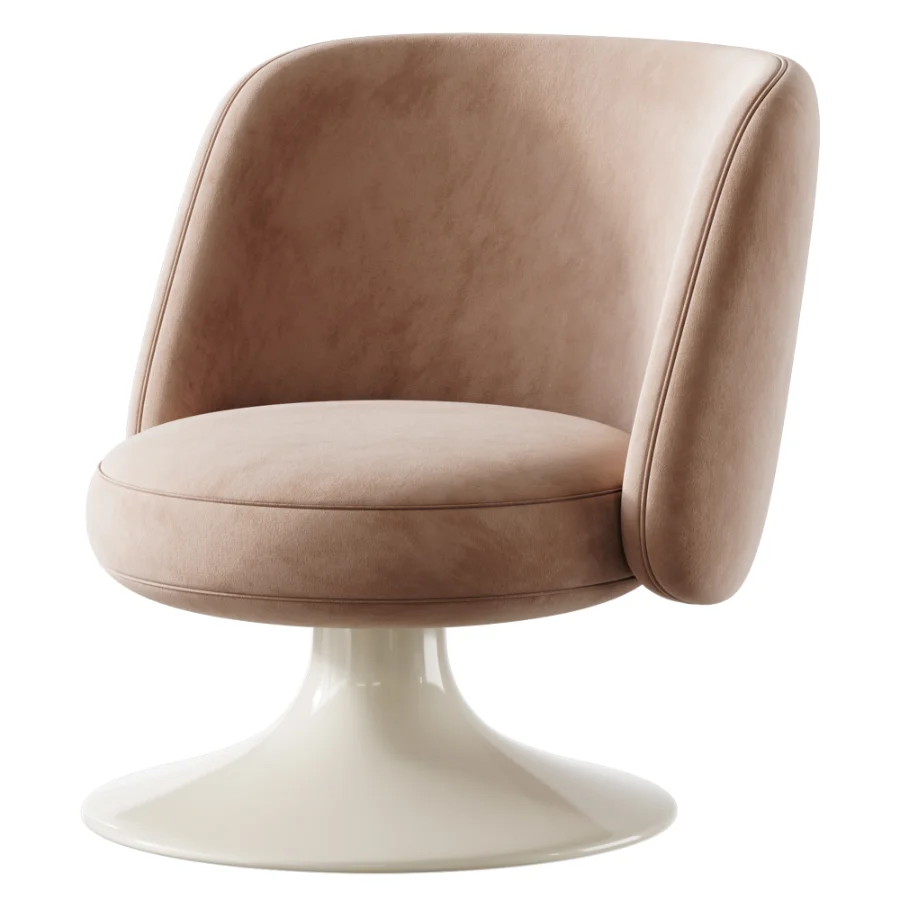 Armchair with 180 swivel movement with return - Image 5