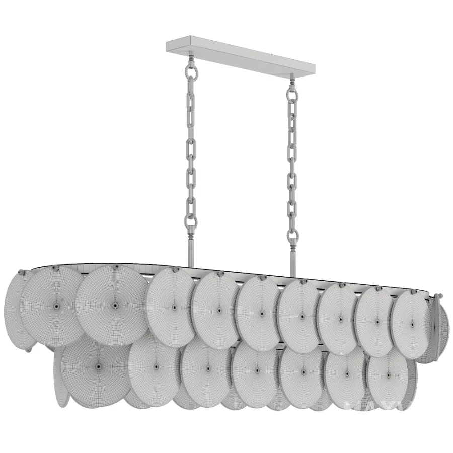 Alabaster Organic Linear Chandelier - Image 5