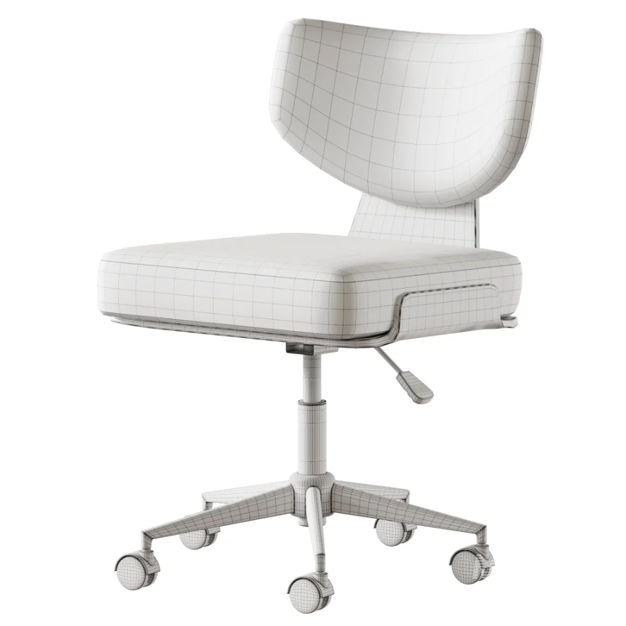 Silla de Escritorio de Tela y Madera Lexa - Image 7