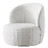 Upholstered Swivel Barrel Chair - Thumbnail 7