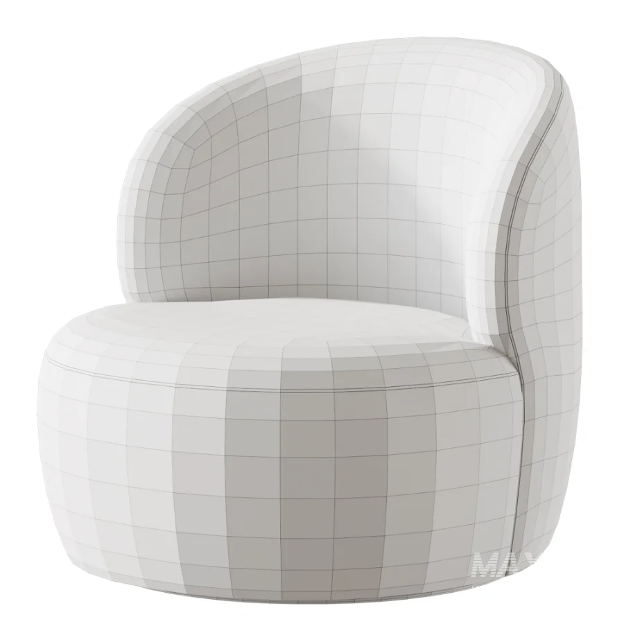 Upholstered Swivel Barrel Chair - Image 7