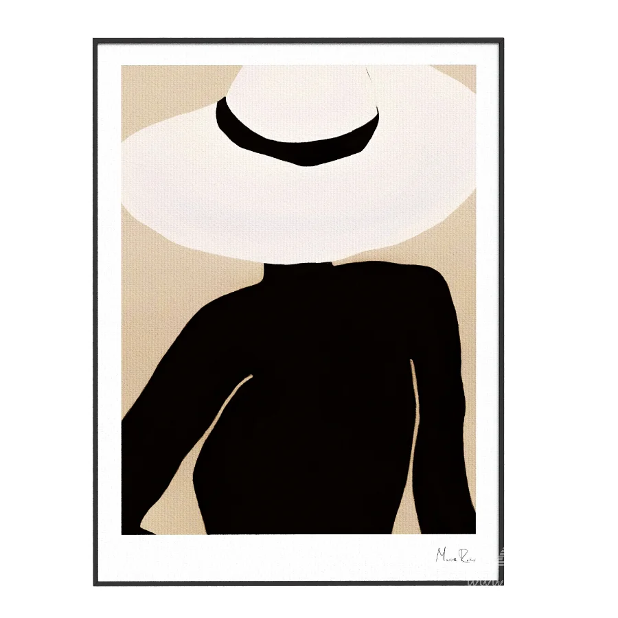 Maxime Rokus Posing Hat Print - Image 1