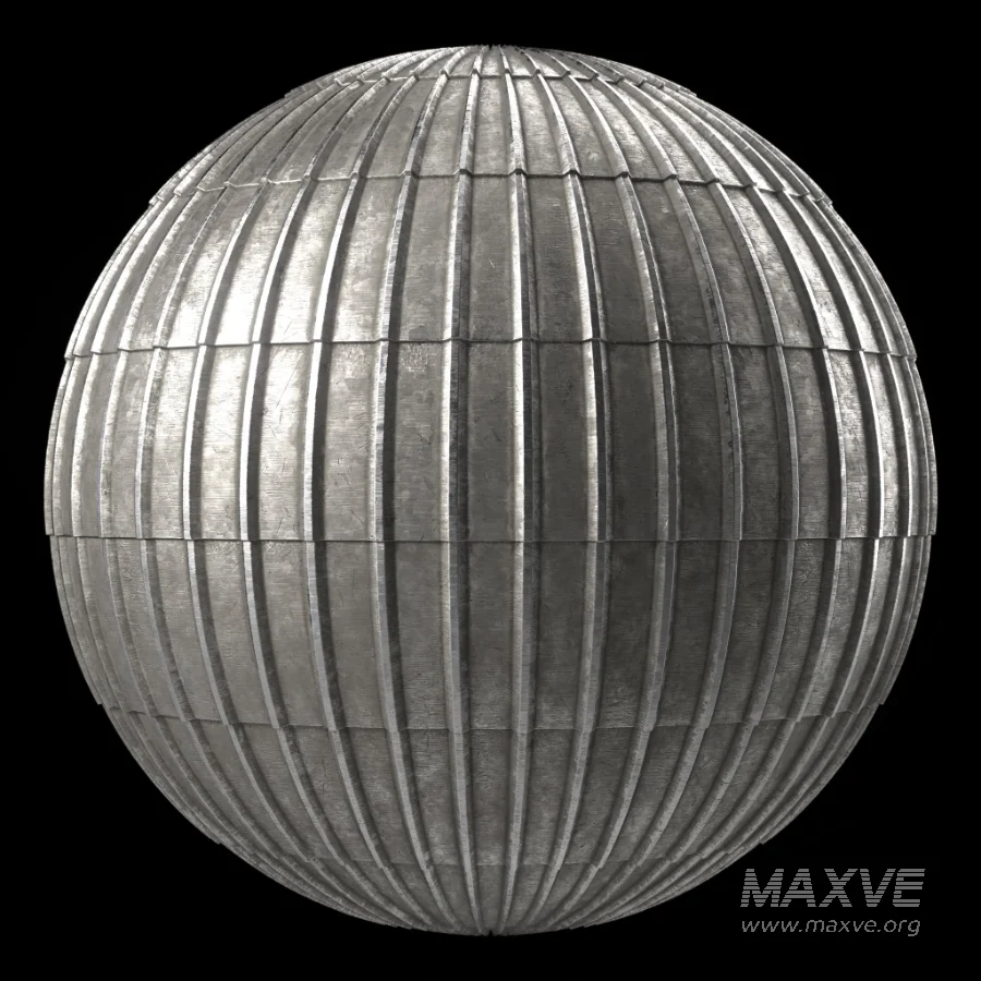 D252 Metal Roofing – Pbr 4k Seamless - Image 1