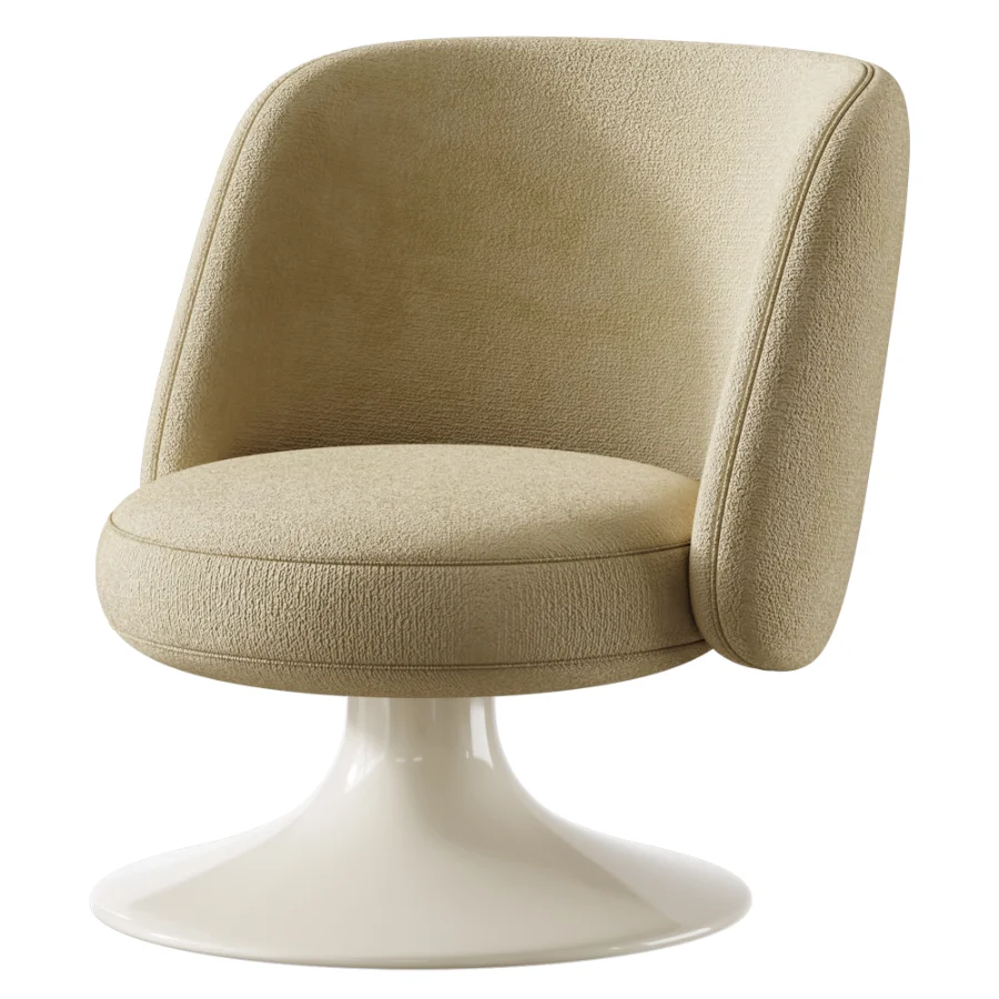 Armchair with 180 swivel movement with return - Image 6