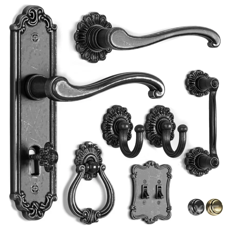 Soleil Baroque Door Hardware Collection – 03 - Image 3