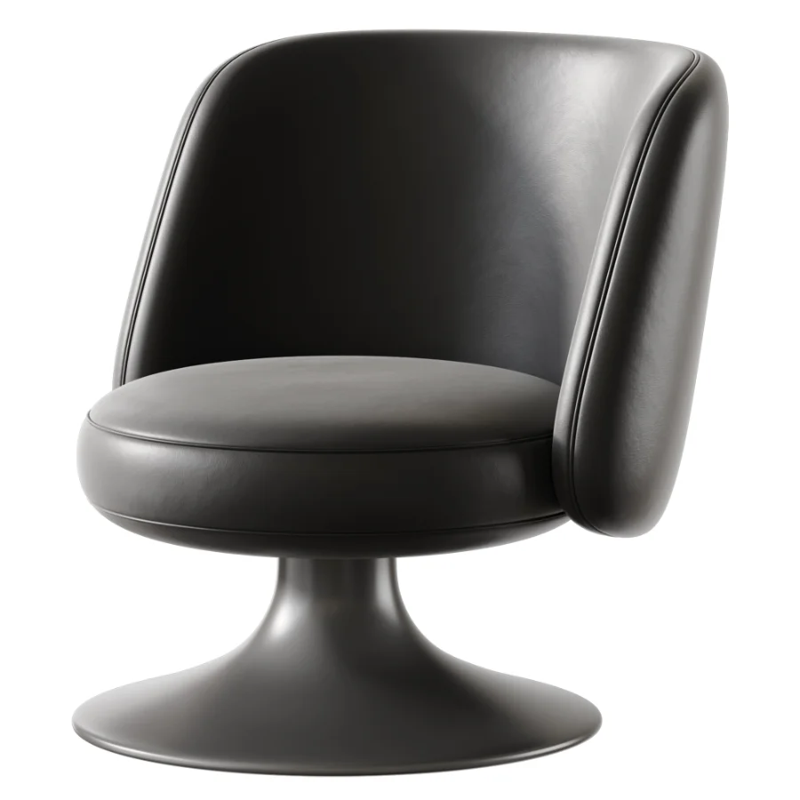 Armchair with 180 swivel movement with return - Image 2