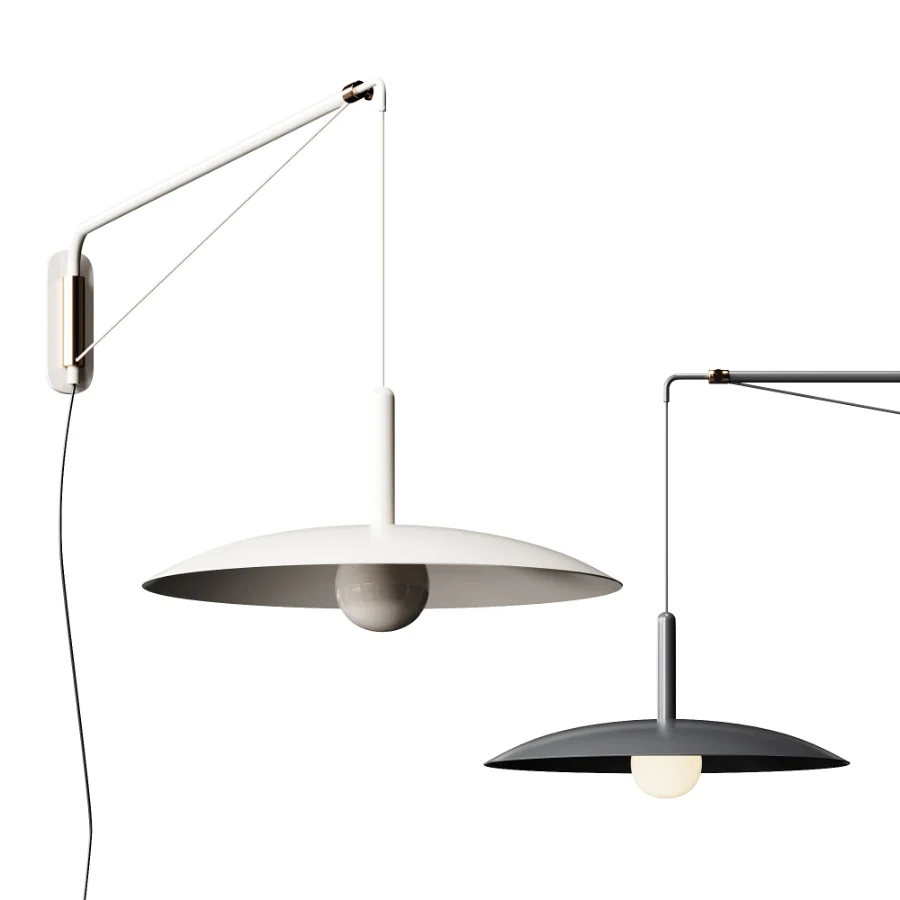 Cruz Minimalist Adjustable Plug In Wall Sconce - Image 2