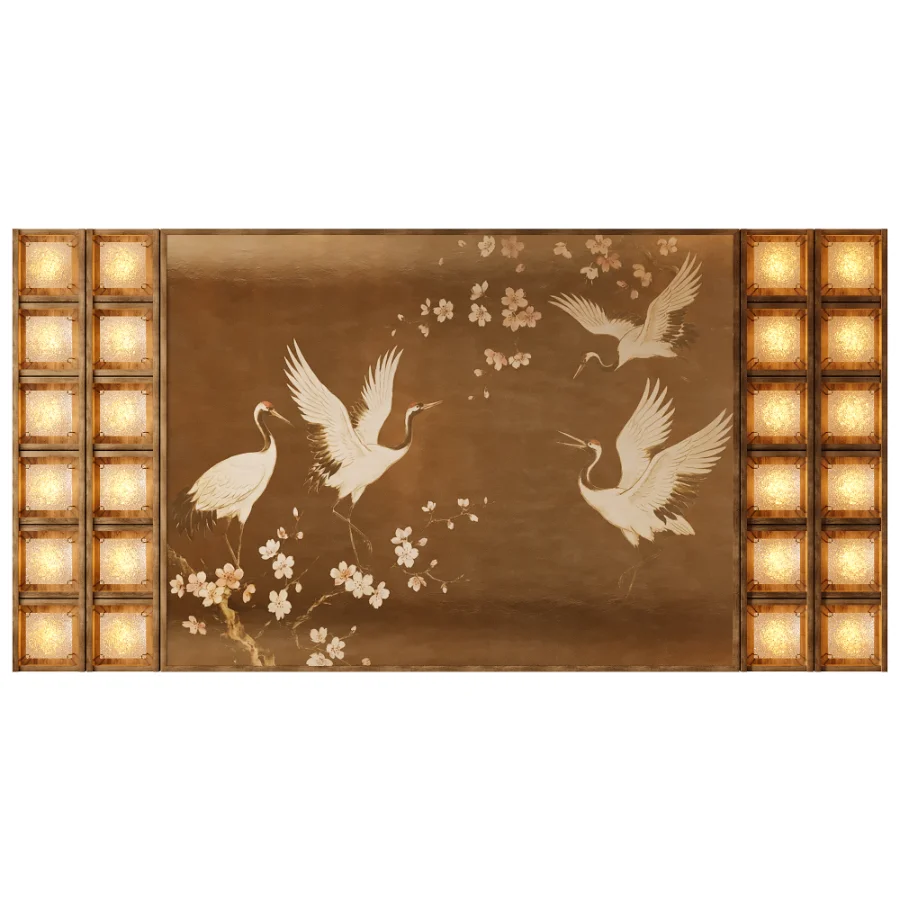 Sakura Cranes Decorative Wall Panel - Image 2