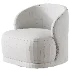 Stith Velvet Upholstered Swivel Barrel Chair - Thumbnail 5