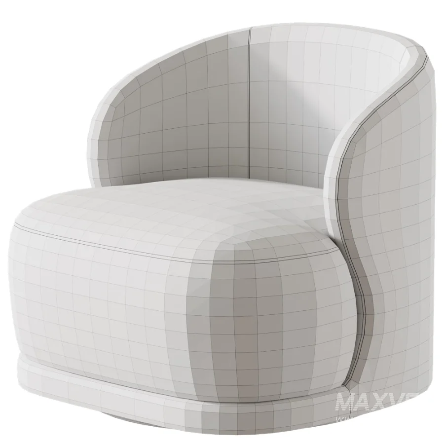 Stith Velvet Upholstered Swivel Barrel Chair - Image 5