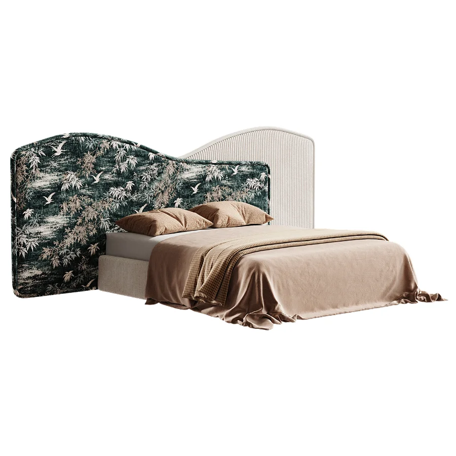 Modern Double Bed 018 - Image 3
