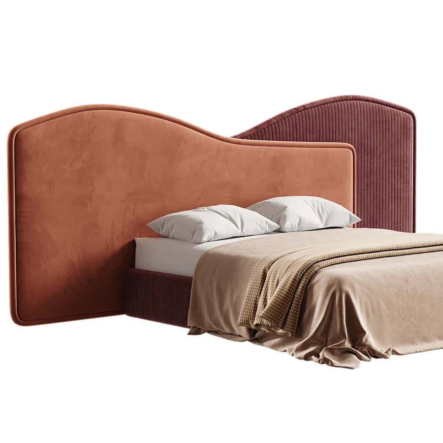 Modern Double Bed 018 - Image 2