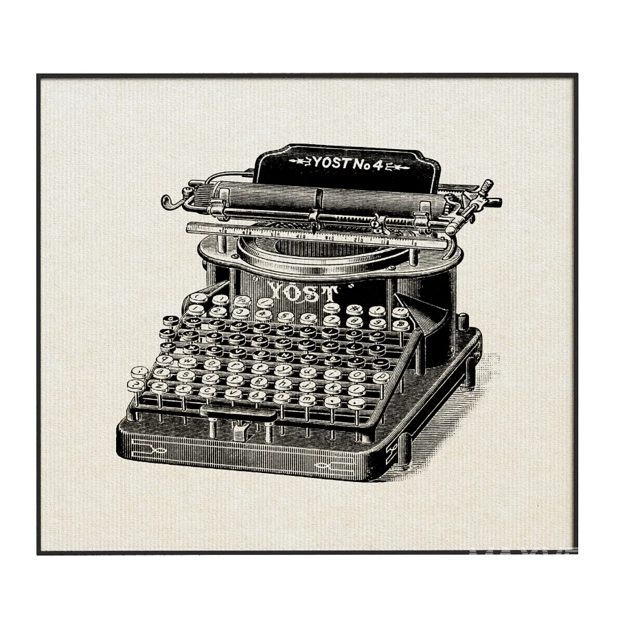 Vintage Old Typewriter - Image 3