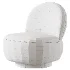 Swivel Chair Clement in Boucle Cream - Thumbnail 6