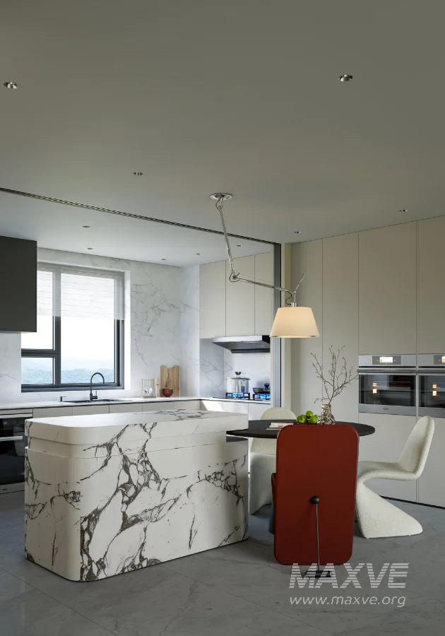 Modern living room and dining room interior scene - Image 3
