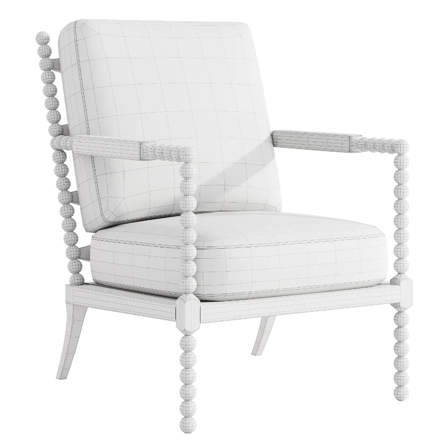 Jenny Lind Wood Accent Chair - Image 1