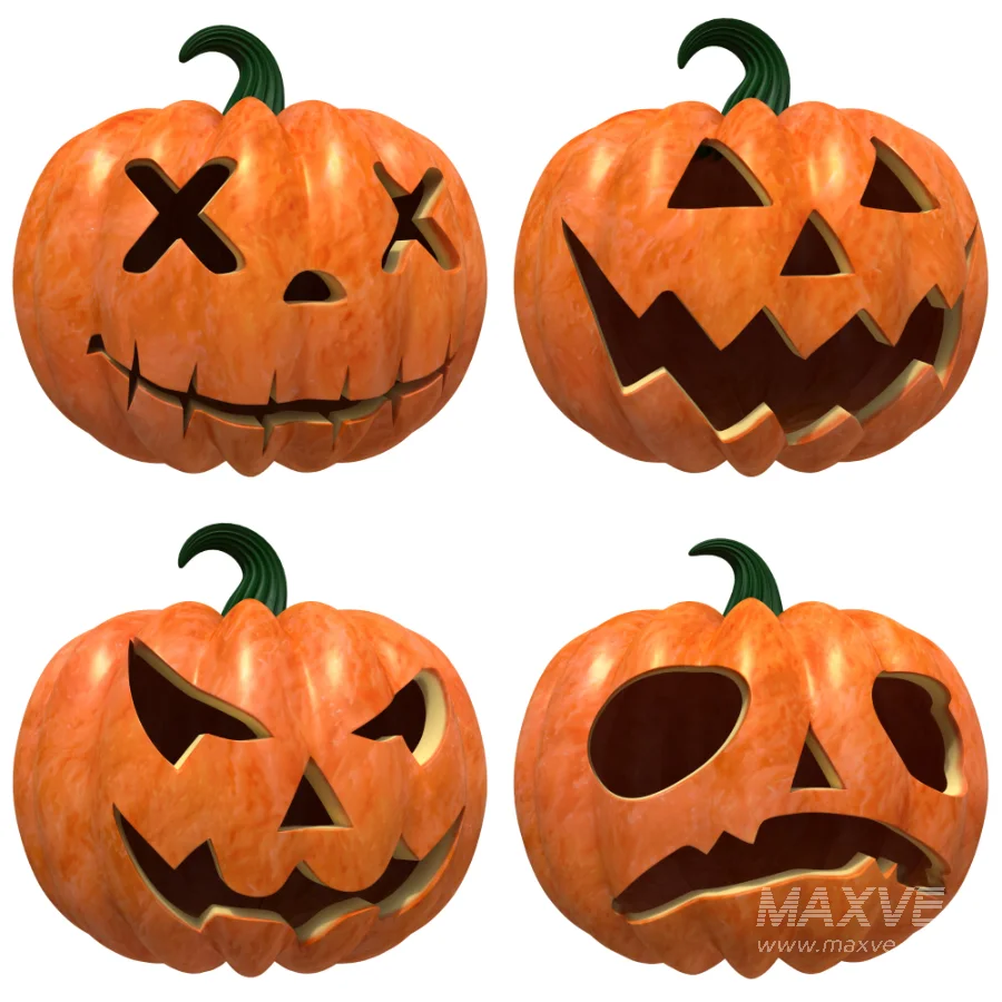 16 Halloween Pumpkin V1 - Image 4