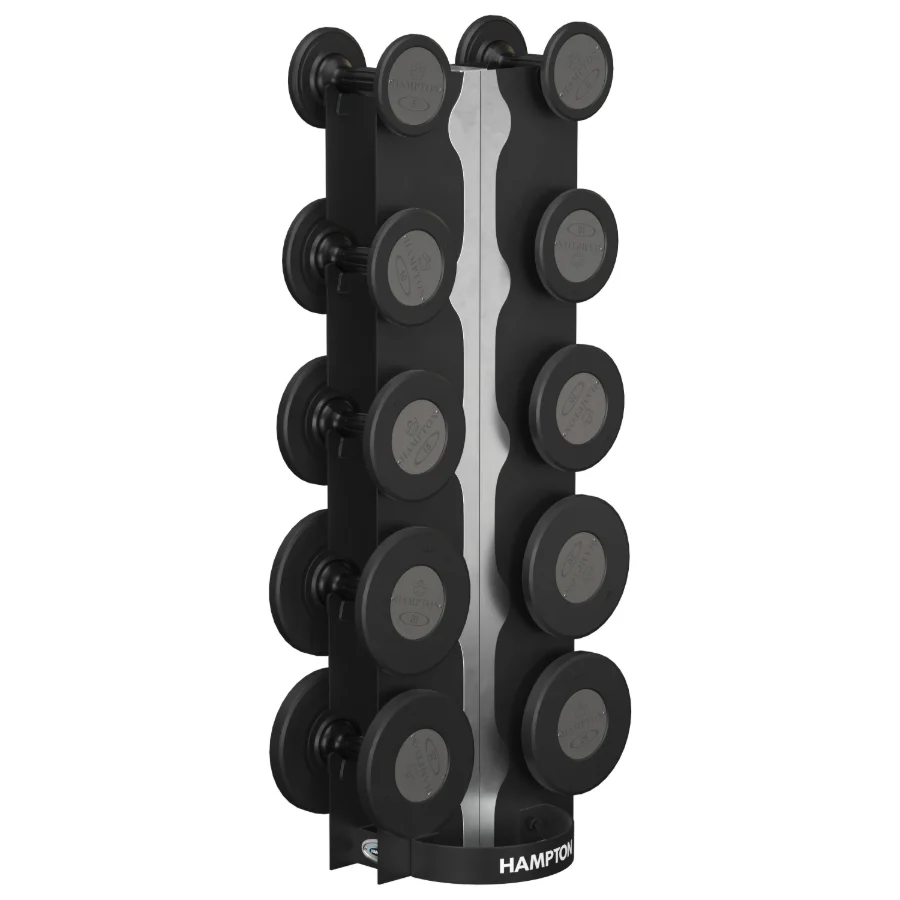 GEL GRIP Urethane Dumbbells Black - Image 1