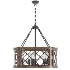 Imitation Wood Drum Chandelier - Thumbnail 2