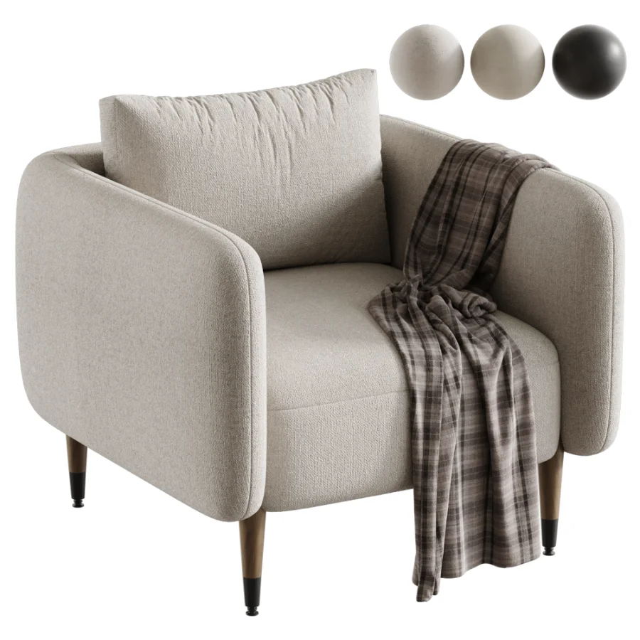 Noir Creme Armchair - Image 1