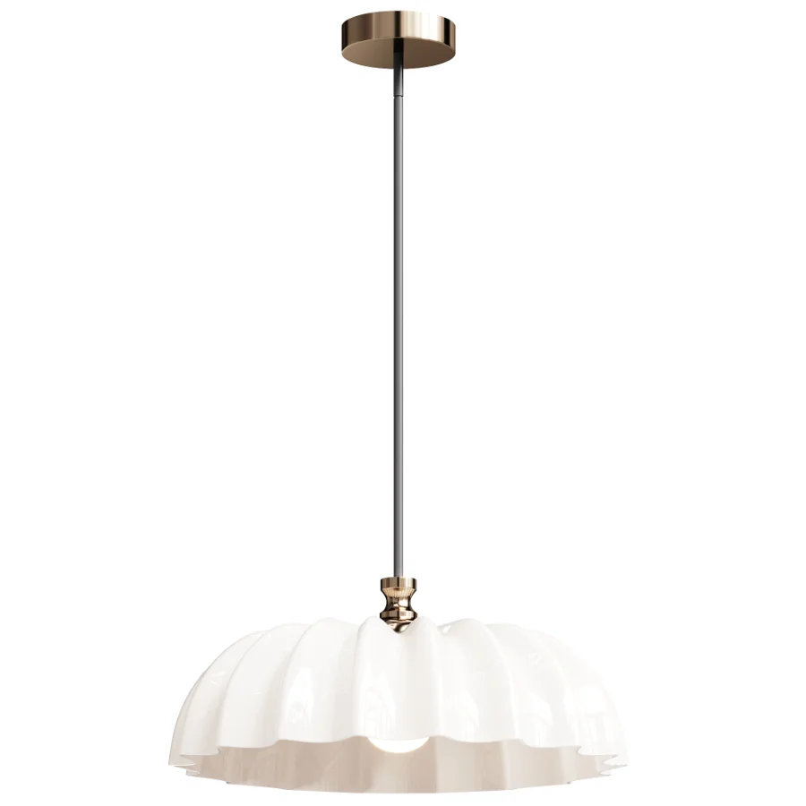 Vinatge Glass Pendant Light - Image 2