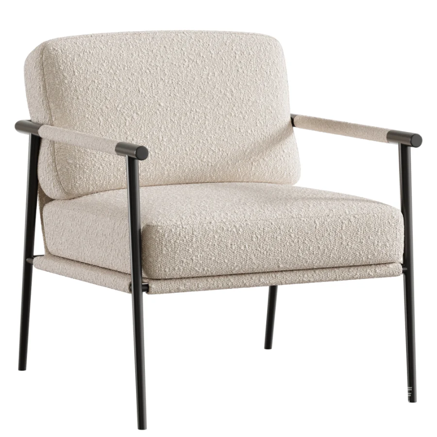 Telso Chenille Armchair Olive - Image 3
