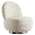 Swivel Chair Clement in Boucle Cream - Thumbnail 2
