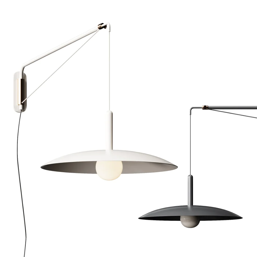 Cruz Minimalist Adjustable Plug In Wall Sconce - Image 1